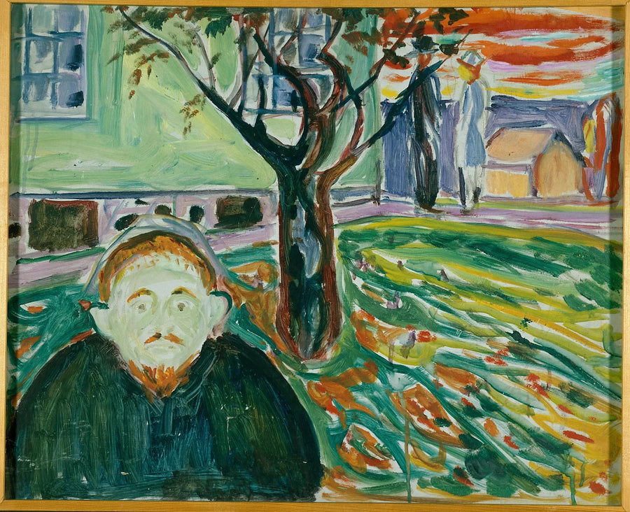 Jalousie i trädgården - Edvard Munch