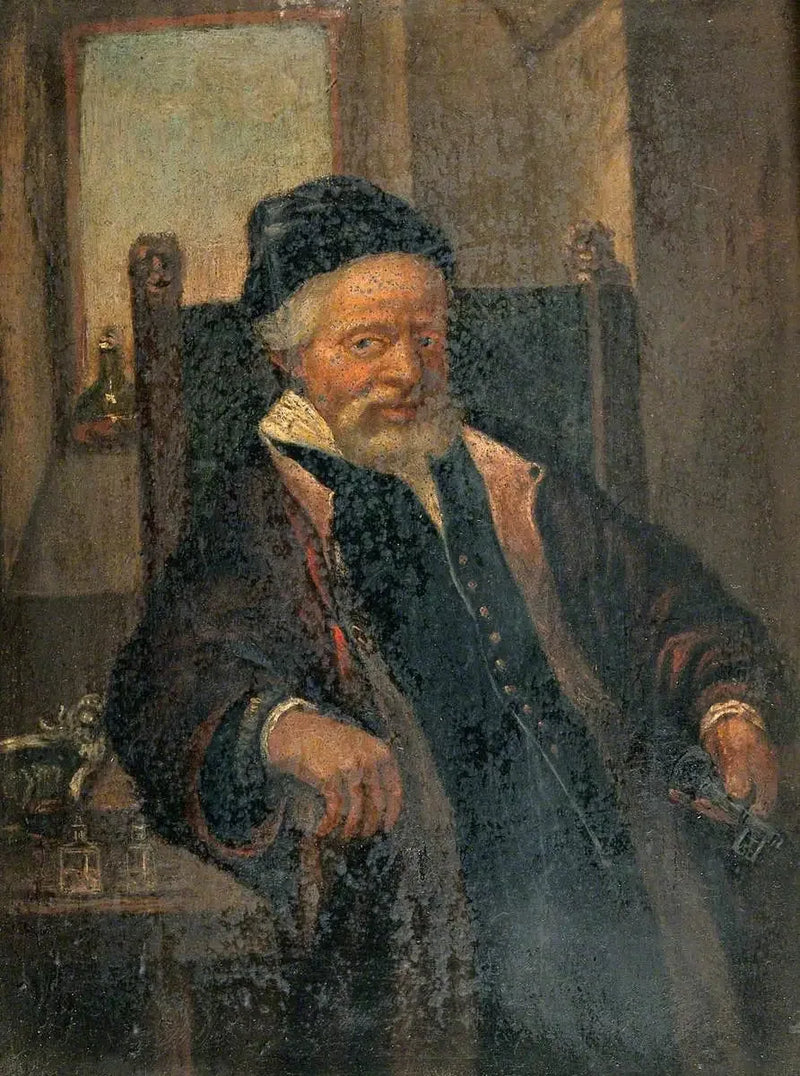 Jan Lutma, eller en medlem av familjen Molins - Rembrandt