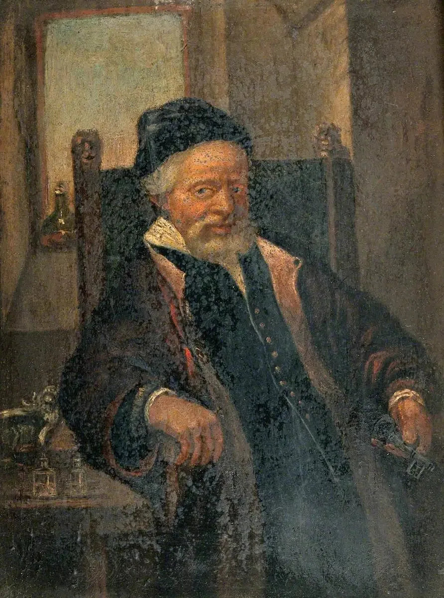 Jan Lutma, eller en medlem av familjen Molins - Rembrandt