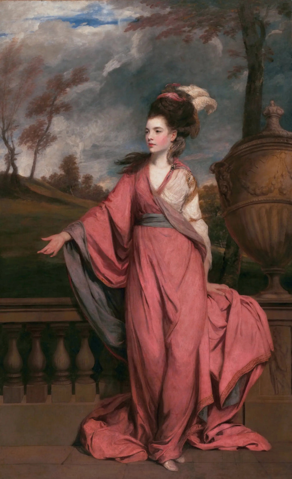 Jane Fleming plus tard comtesse de Harrington - Joshua Reynolds - Alpha Reproduction