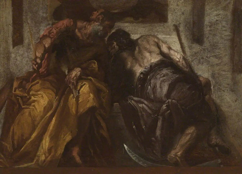Janus och Saturnus (kopi efter Paolo Veronese) - Paolo Veronese