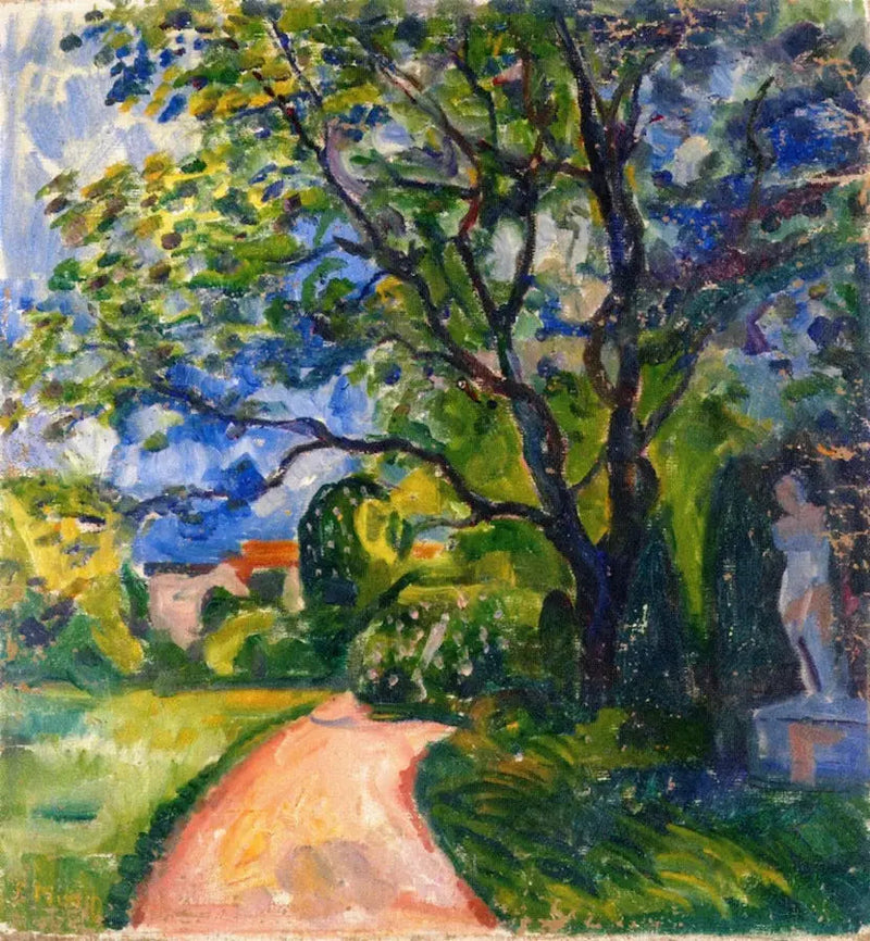 trädgård i Lübeck - Edvard Munch