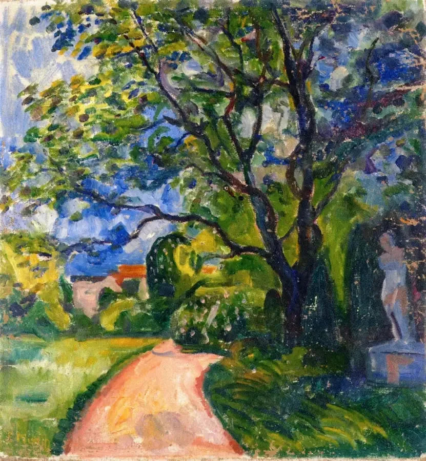 trädgård i Lübeck - Edvard Munch