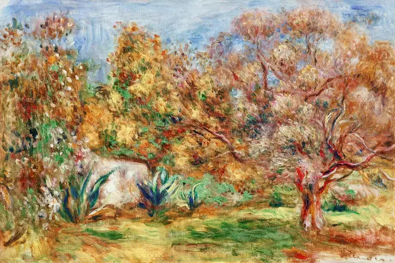 Olivträdgård - Pierre-Auguste Renoir