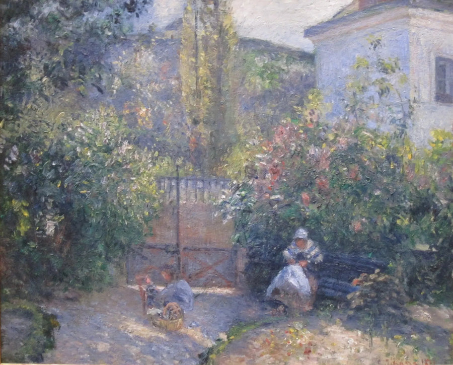 Trädgården vid Hermitage, "Röda Huset", Pontoise - Camille Pissarro