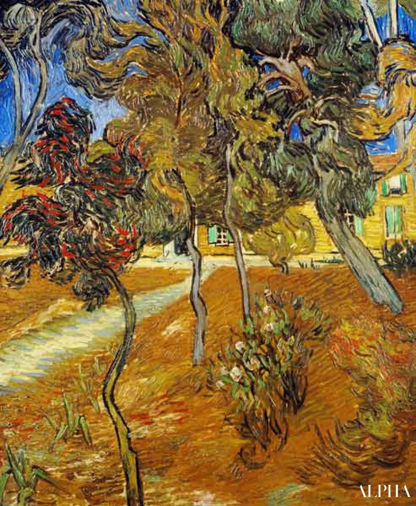 Jardin de l'hôpital St. Paul - Van Gogh - Reproductions de tableaux et peintures haut de gamme