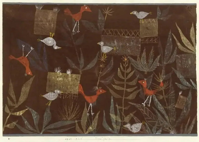 Fåglarnas trädgård - Paul Klee