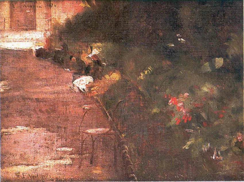 Jardin du Luxembourg - Eliseu Visconti image 1 copie de tableau peinte à la main