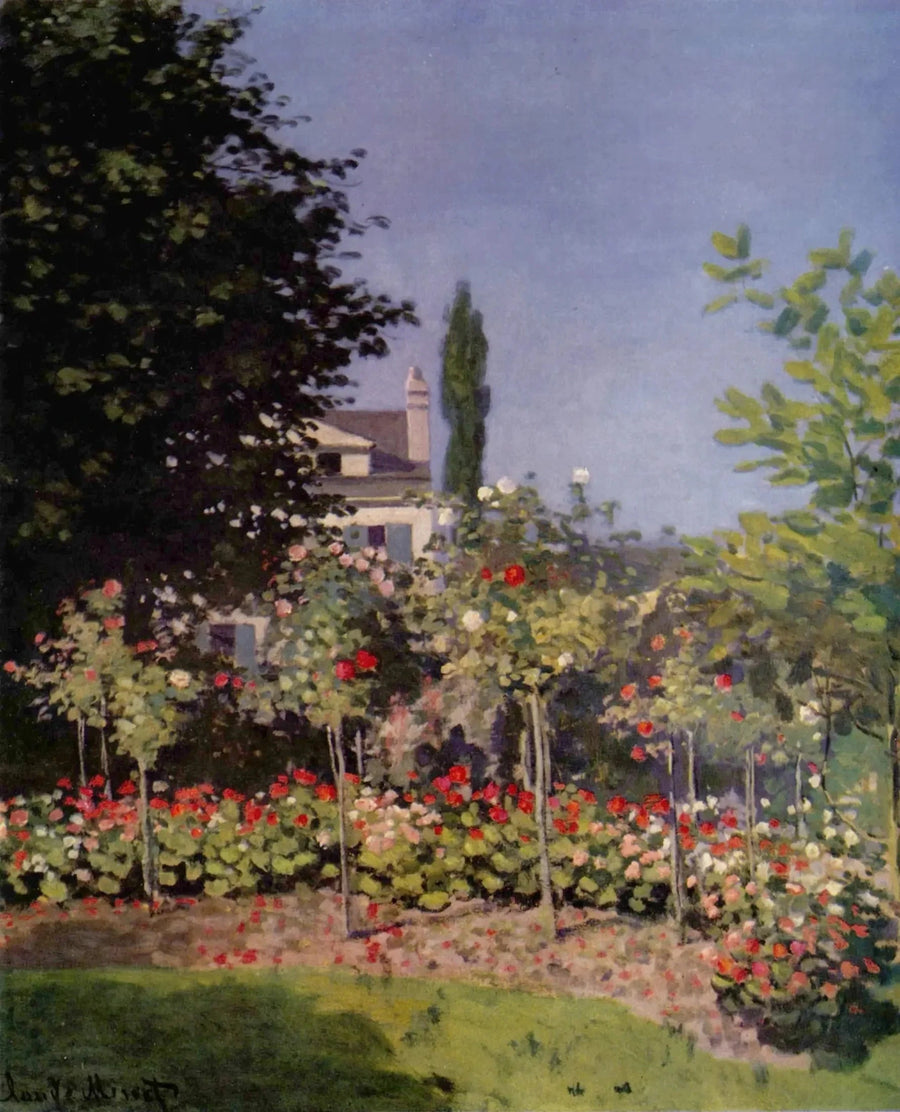 Trädgård i blom, i Sainte-Adresse W69 - Claude Monet