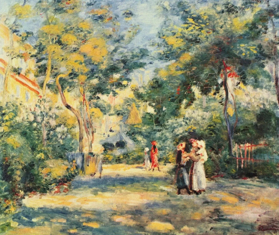 En trädgård i Montmartre - Pierre-Auguste Renoir