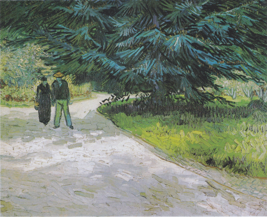 Par i Arles park - Poetens trädgård III - Vincent van Gogh