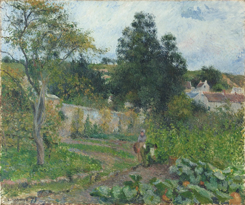 Köksträdgård vid Ermitaget, Pontoise - Camille Pissarro