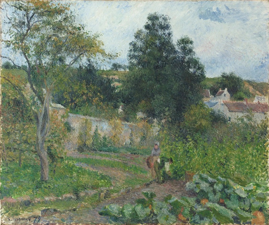 Köksträdgård vid Ermitaget, Pontoise - Camille Pissarro