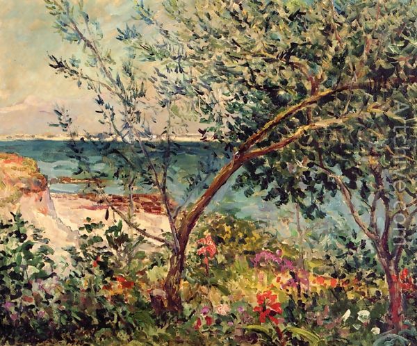 Trädgård nära havet - Maxime Maufra