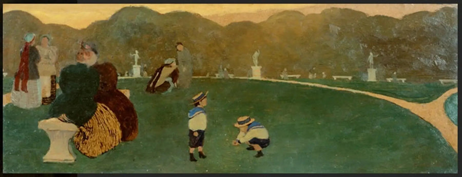 Allmän park, kvällen - Félix Vallotton
