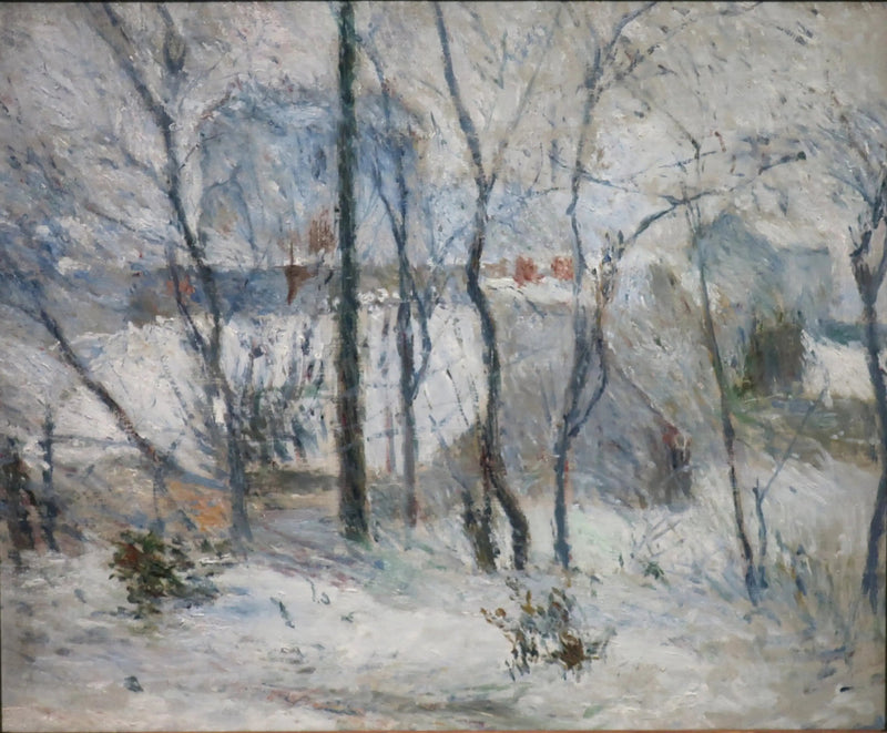 Trädgård under snön II - Paul Gauguin