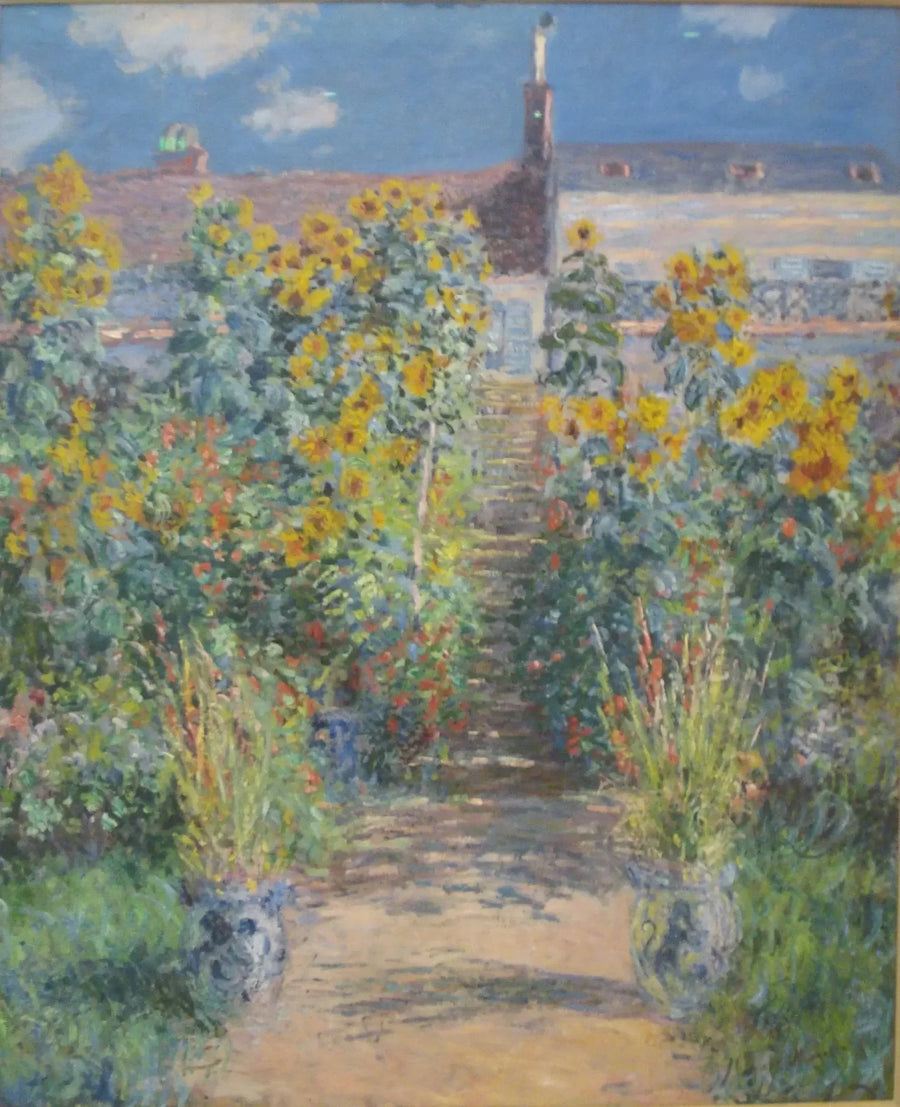 Trädgård i Vétheuil W683 - Claude Monet