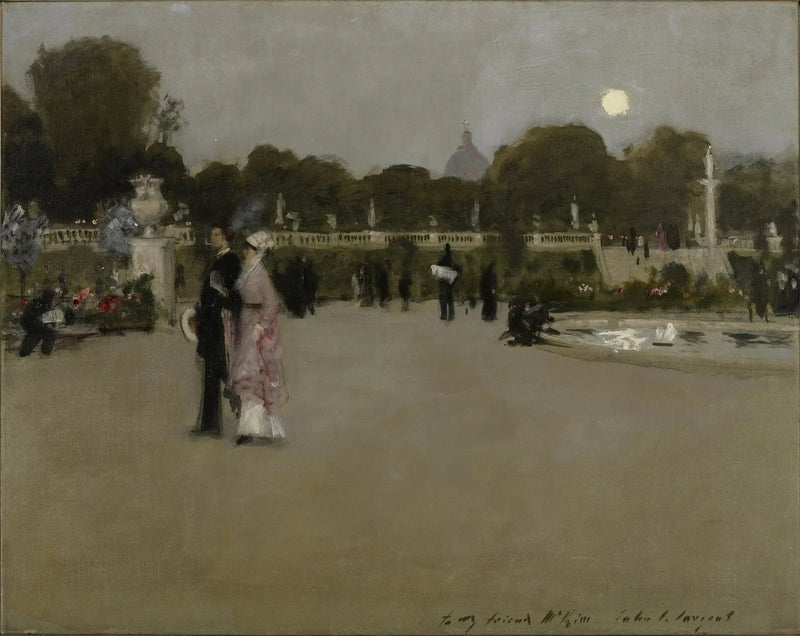 Luxemburgträdgårdarna vid skymningen - John Singer Sargent
