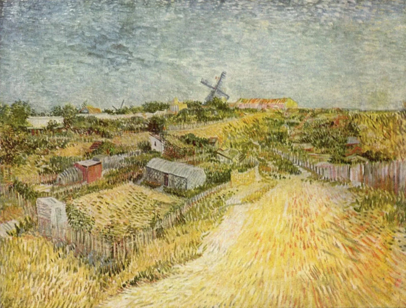Grönsaksodlingarna i Montmartre - Vincent van Gogh