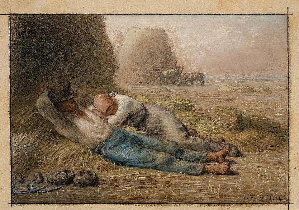 La Méridienne, peinture de Jean-François Millet