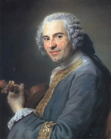 Jean-Joseph Cassanéa de Mondonville (1711-1772), fransk violinist och kompositör - Maurice-Quentin de La Tour