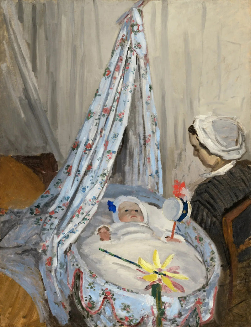 Jean Monet i sin vagga - Claude Monet