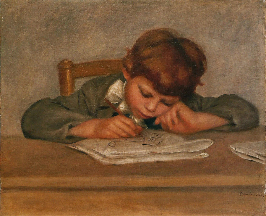 Konstnärens son, Jean, teckning - Pierre-Auguste Renoir