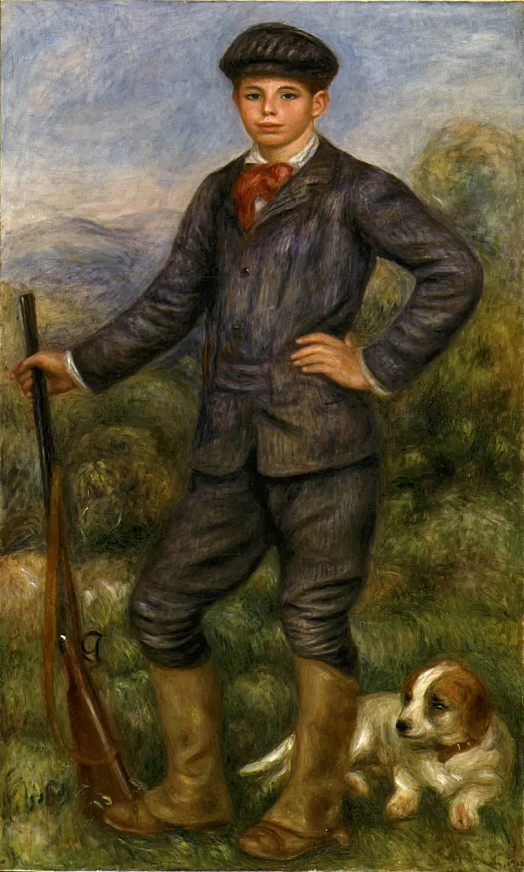 Jean Renoir som jägare - Pierre-Auguste Renoir