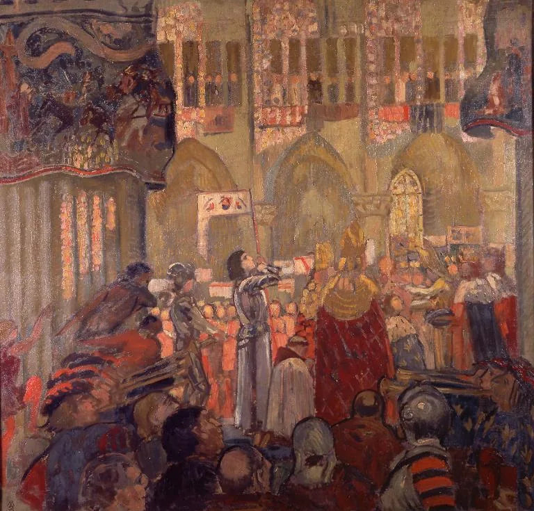 Jeanne d'Arc vid kröningen av Karl VII - Maurice Denis