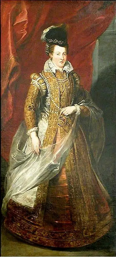 Jeanne d'Autriche, storhertiginna av Toscana, Marie de Médicis mor - Peter Paul Rubens