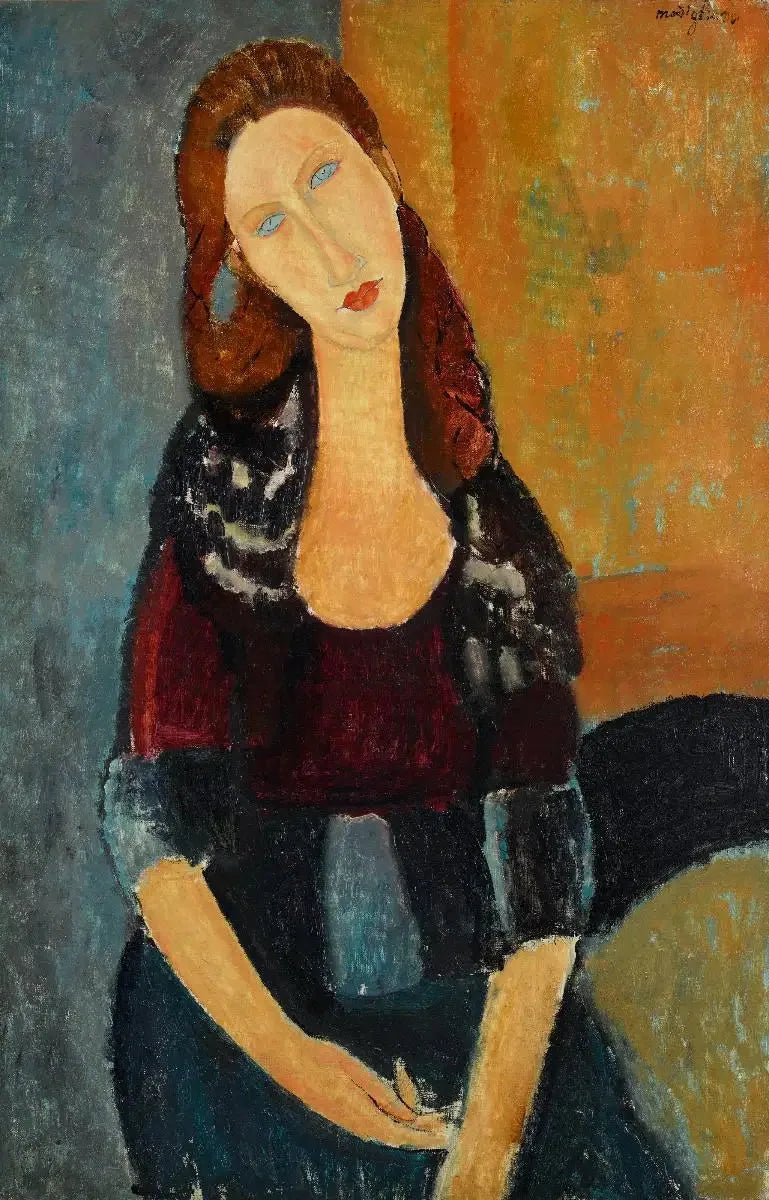 Jeanne Hébuterne sittande - Amedeo Modigliani