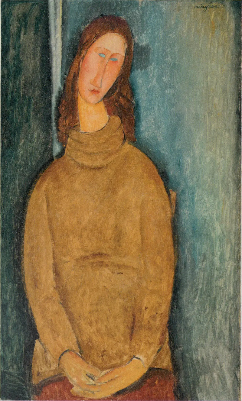Jeanne Hébuterne i den gula tröjan - Amedeo Modigliani