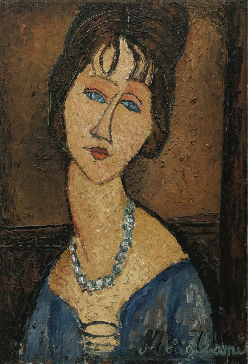 Jeanne Hébuterne med Halsband - Amedeo Modigliani