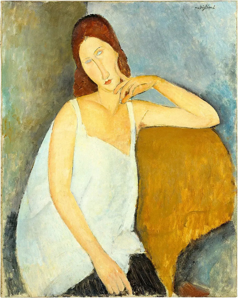 Jeanne Hébuterne med bara axlar - Amedeo Modigliani