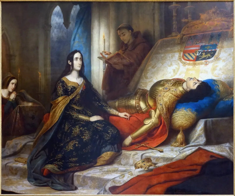 Jeanne den galna som väntar på uppståndelsen av Philippe le Beau, hennes man - Charles de Steuben