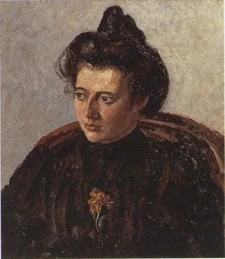 Jeanne Pissarro kallad Cocotte, med knut - Camille Pissarro