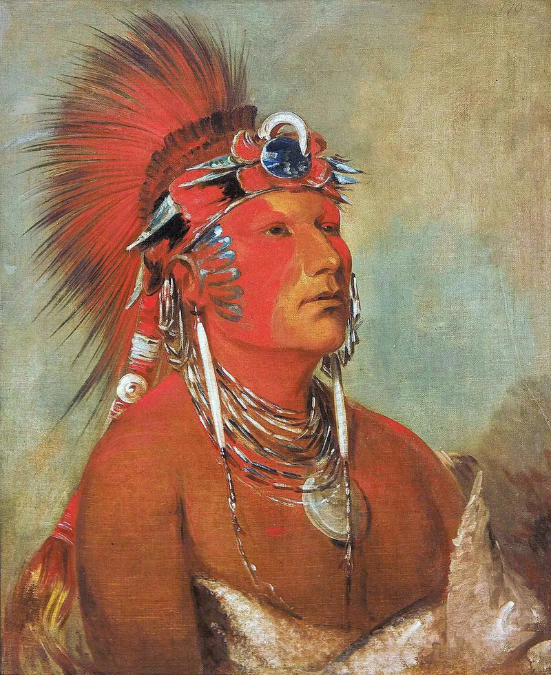 Jee-hé-o-hó-shah, Kan inte välta, en krigare - George Catlin