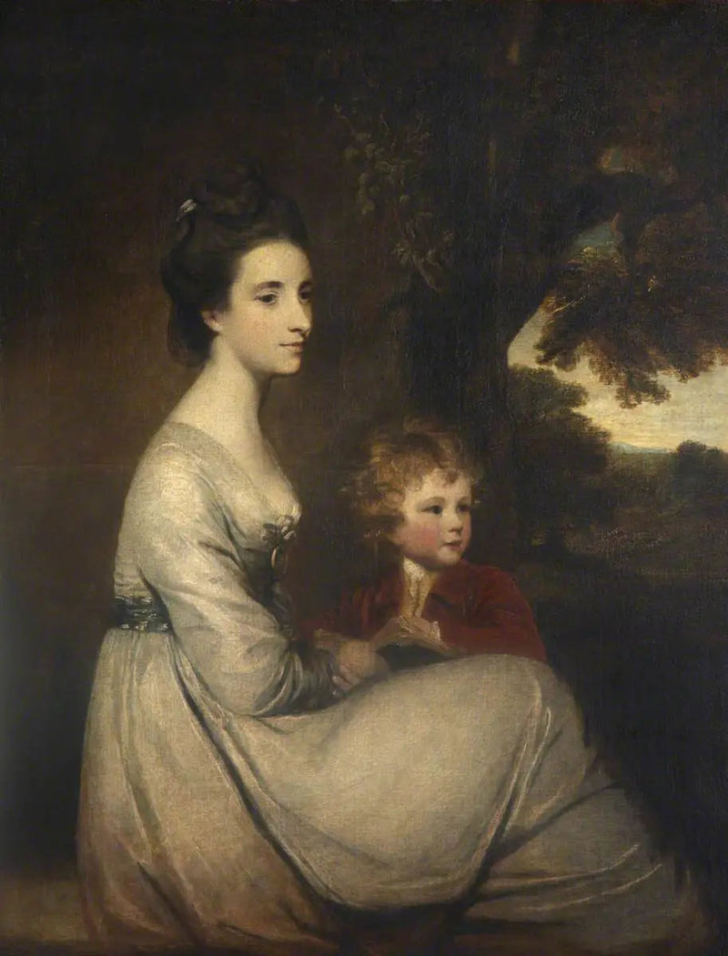 Jemima, markisinnan Cornwallis och hennes son (senare Lord Brome) - Joshua Reynolds