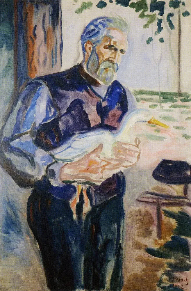 Jensen med en anka - Edvard Munch