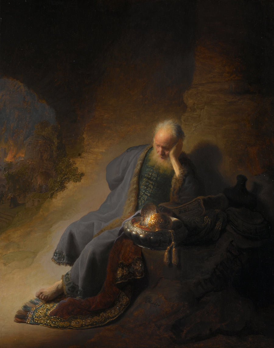 Jérémie som gråter över Jerusalems förstörelse - Rembrandt