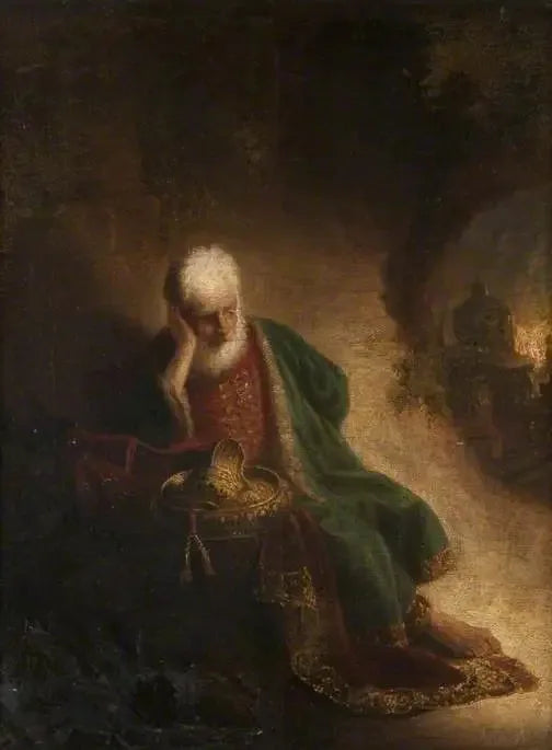 Jérémie som gråter över Jerusalems förstörelse - Rembrandt