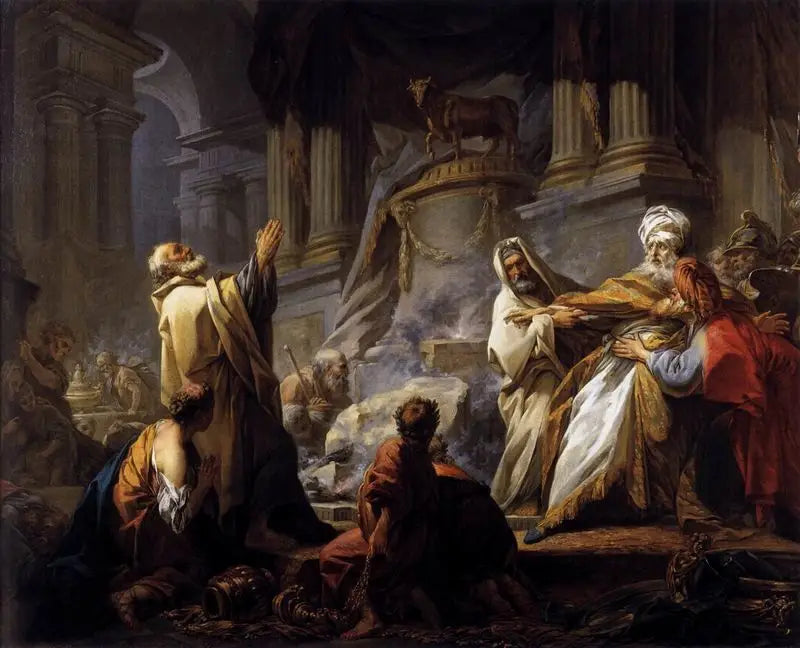 Jéroboam offrar till avgudar - Jean-Honoré Fragonard