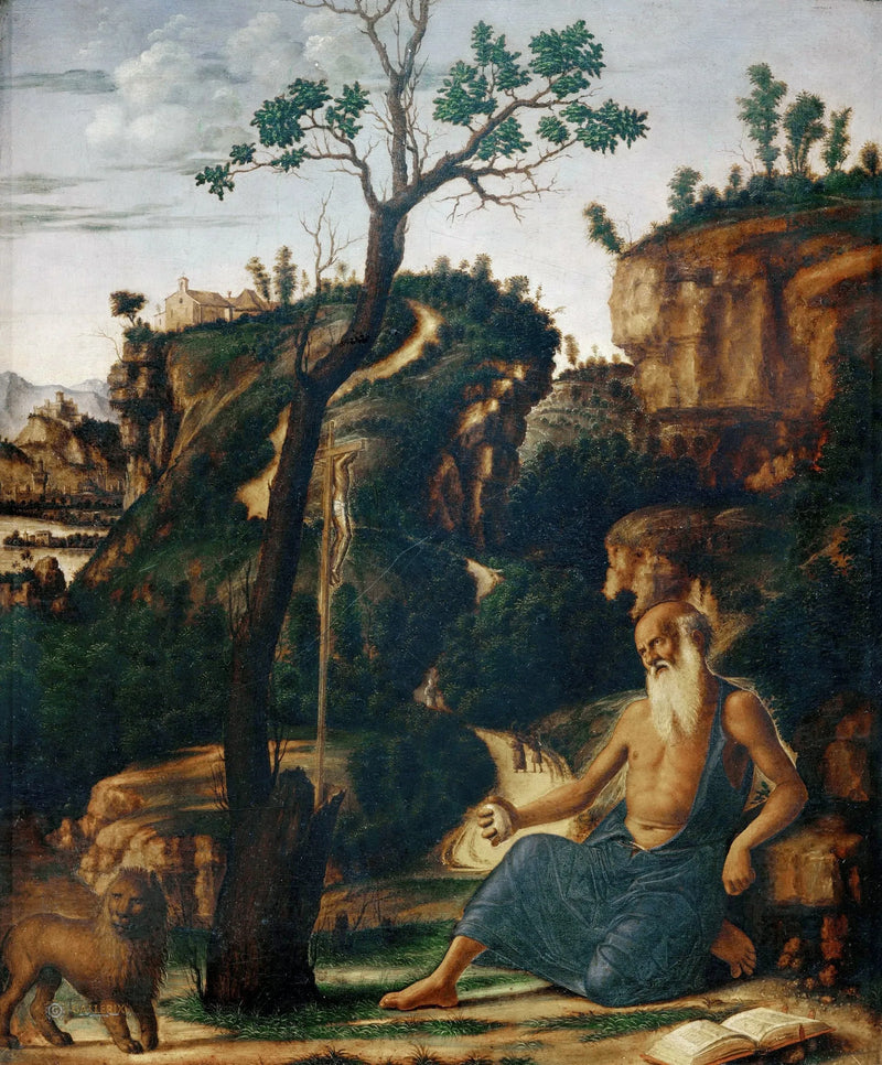Jérôme i öknen - Cima da Conegliano