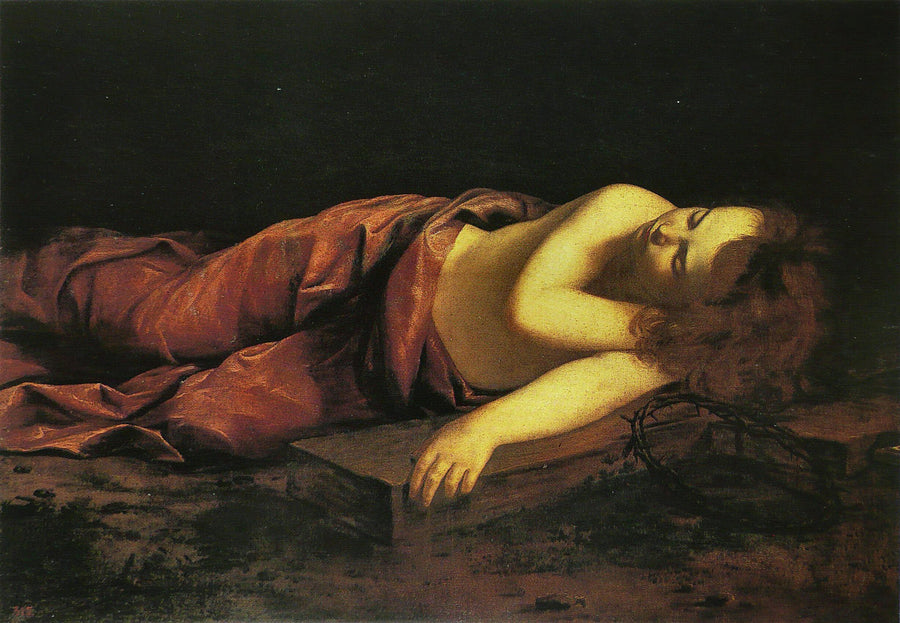Jesus som sover på korset - Orazio Gentileschi