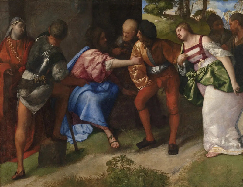 Jesus och den adulterouska kvinnan - Titian