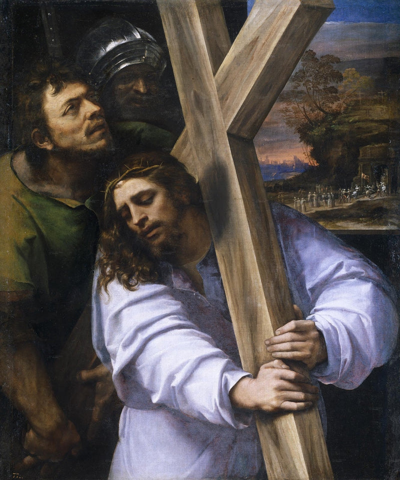 Jesus bär korset - Sebastiano del Piombo