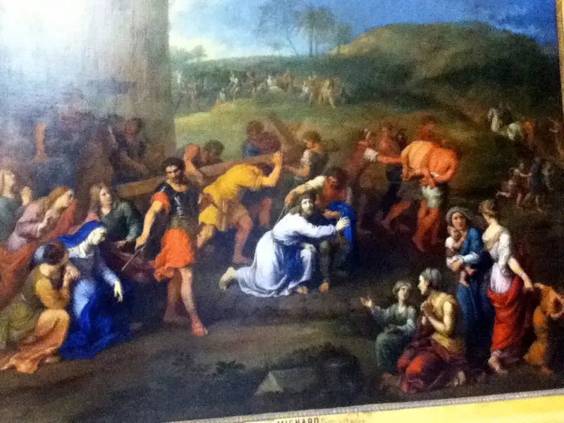 Jesus på Golgata-vägen - Pierre Mignard
