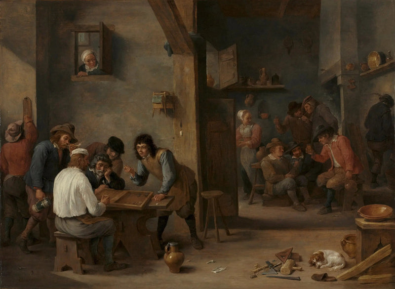 Backgammonset - David Teniers den Yngre
