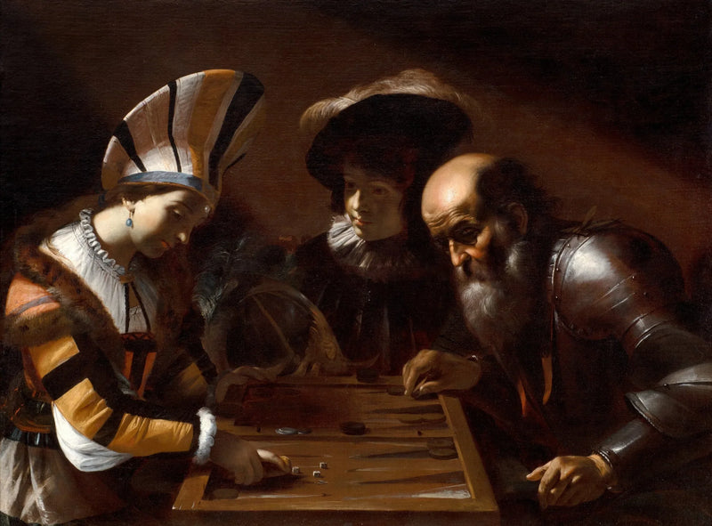 Backgammonset - Mattia Preti