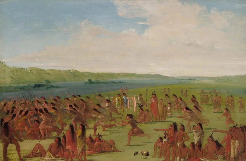 Kvinnors bollspel, Prairie du Chien - George Catlin